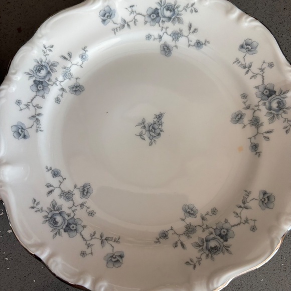 Vintage set of 4 Johann Haviland Blue Garland 6.25" bread plates - Picture 5 of 8